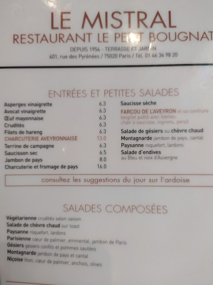 Le Mistral Menu - Image 2