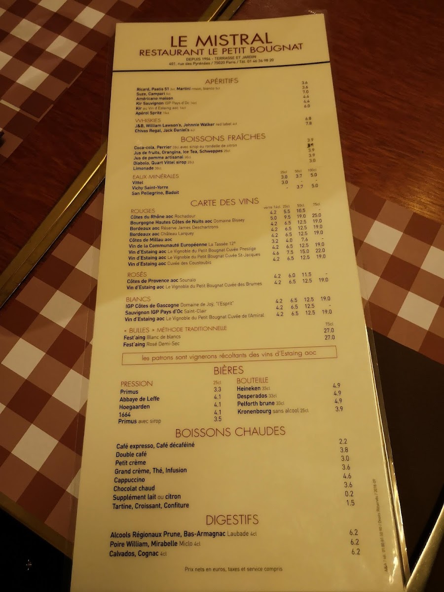 Le Mistral Menu - Image 5